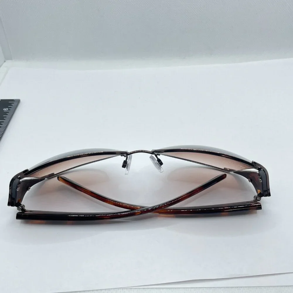 Oscar de la Renta‎ Oversized Brown Tortoise Shell Sunglasses OS